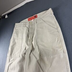 Y2K Baggy Pants Men's 34x31* Beige Mossimo Military Dock Wide Leg Skater Grunge